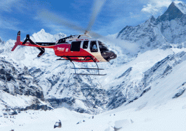 Annapurna Basecamp in a Helicopter